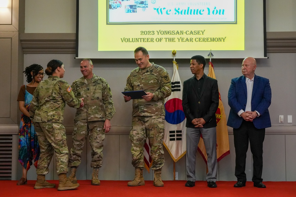 USAG Yongsan-Casey 2023 Volunteer of the Year Recognition Ceremony at Camp Casey