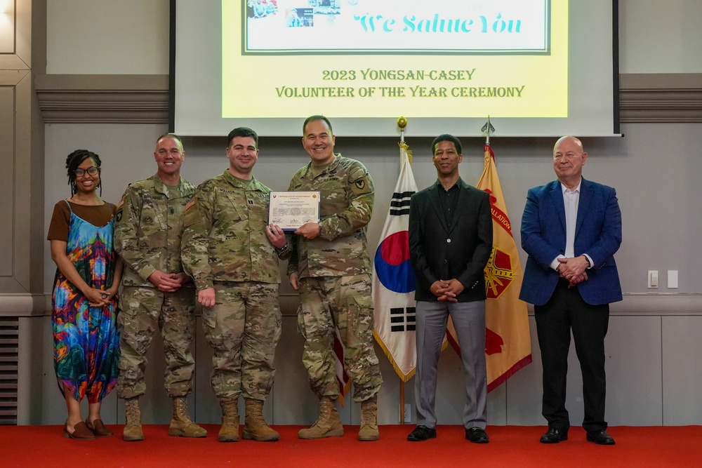 USAG Yongsan-Casey 2023 Volunteer of the Year Recognition Ceremony at Camp Casey