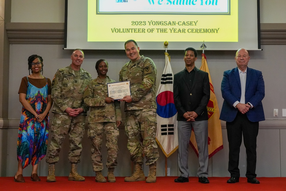 USAG Yongsan-Casey 2023 Volunteer of the Year Recognition Ceremony at Camp Casey