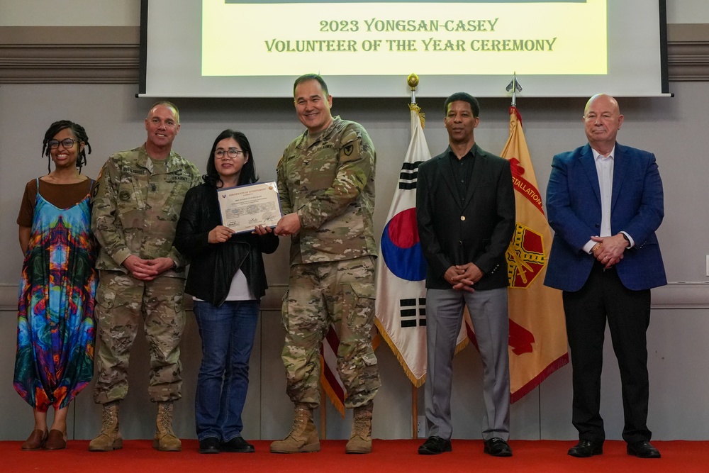 USAG Yongsan-Casey 2023 Volunteer of the Year Recognition Ceremony at Camp Casey