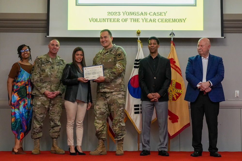 USAG Yongsan-Casey 2023 Volunteer of the Year Recognition Ceremony at Camp Casey