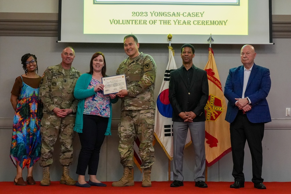 USAG Yongsan-Casey 2023 Volunteer of the Year Recognition Ceremony at Camp Casey