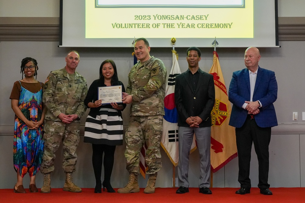 USAG Yongsan-Casey 2023 Volunteer of the Year Recognition Ceremony at Camp Casey