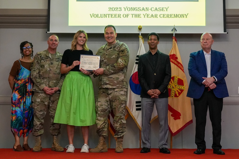 USAG Yongsan-Casey 2023 Volunteer of the Year Recognition Ceremony at Camp Casey