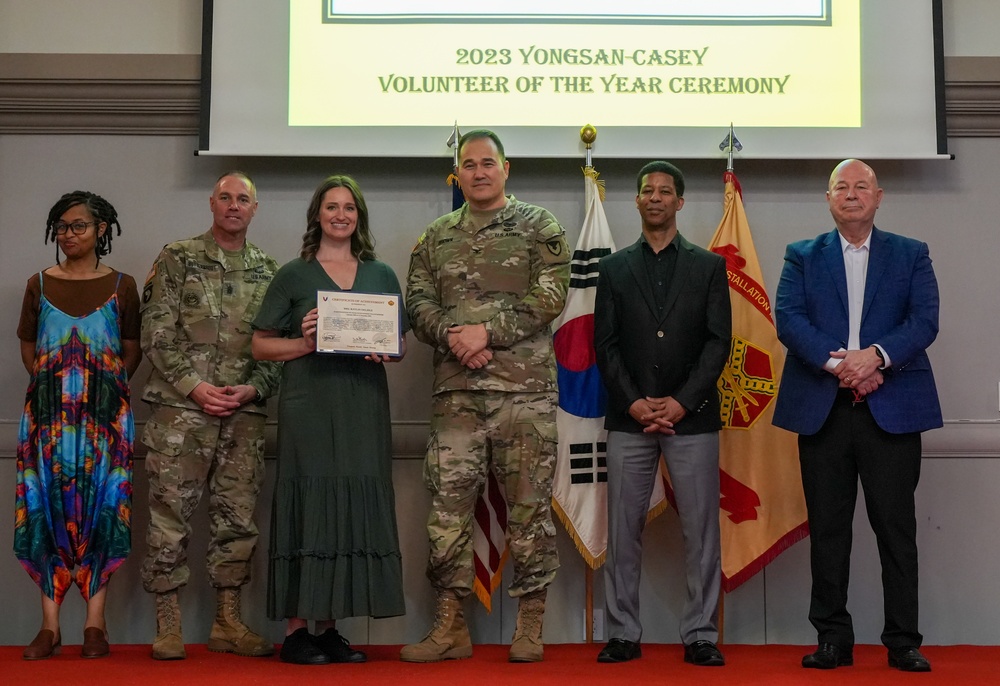 USAG Yongsan-Casey 2023 Volunteer of the Year Recognition Ceremony at Camp Casey