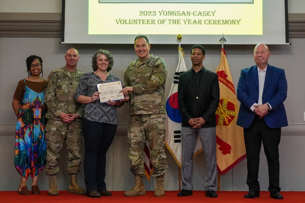 USAG Yongsan-Casey 2023 Volunteer of the Year Recognition Ceremony at Camp Casey