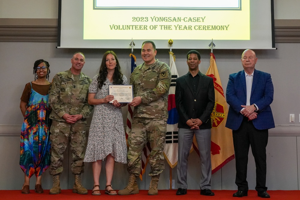 USAG Yongsan-Casey 2023 Volunteer of the Year Recognition Ceremony at Camp Casey