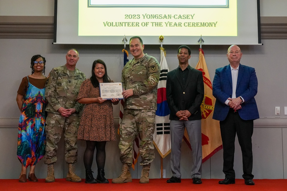 USAG Yongsan-Casey 2023 Volunteer of the Year Recognition Ceremony at Camp Casey