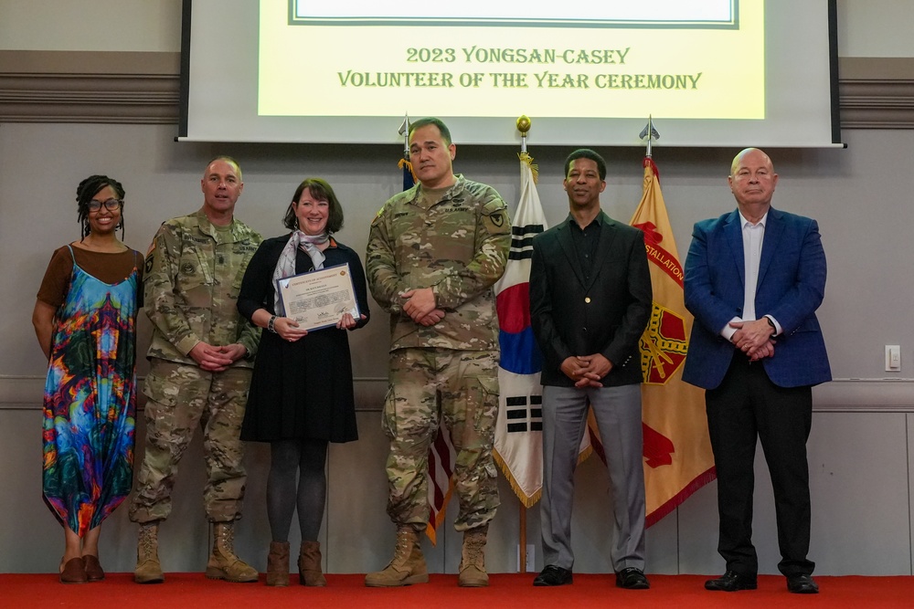 USAG Yongsan-Casey 2023 Volunteer of the Year Recognition Ceremony at Camp Casey