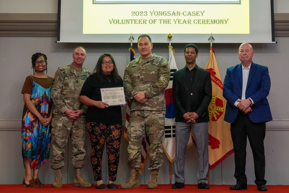 USAG Yongsan-Casey 2023 Volunteer of the Year Recognition Ceremony at Camp Casey