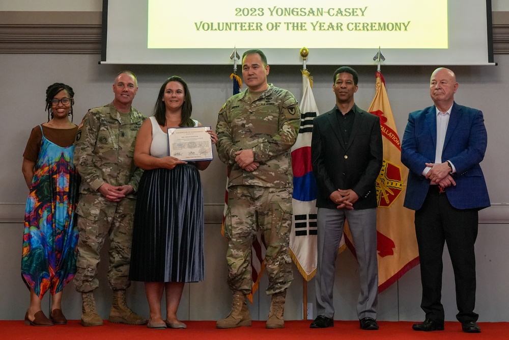 USAG Yongsan-Casey 2023 Volunteer of the Year Recognition Ceremony at Camp Casey