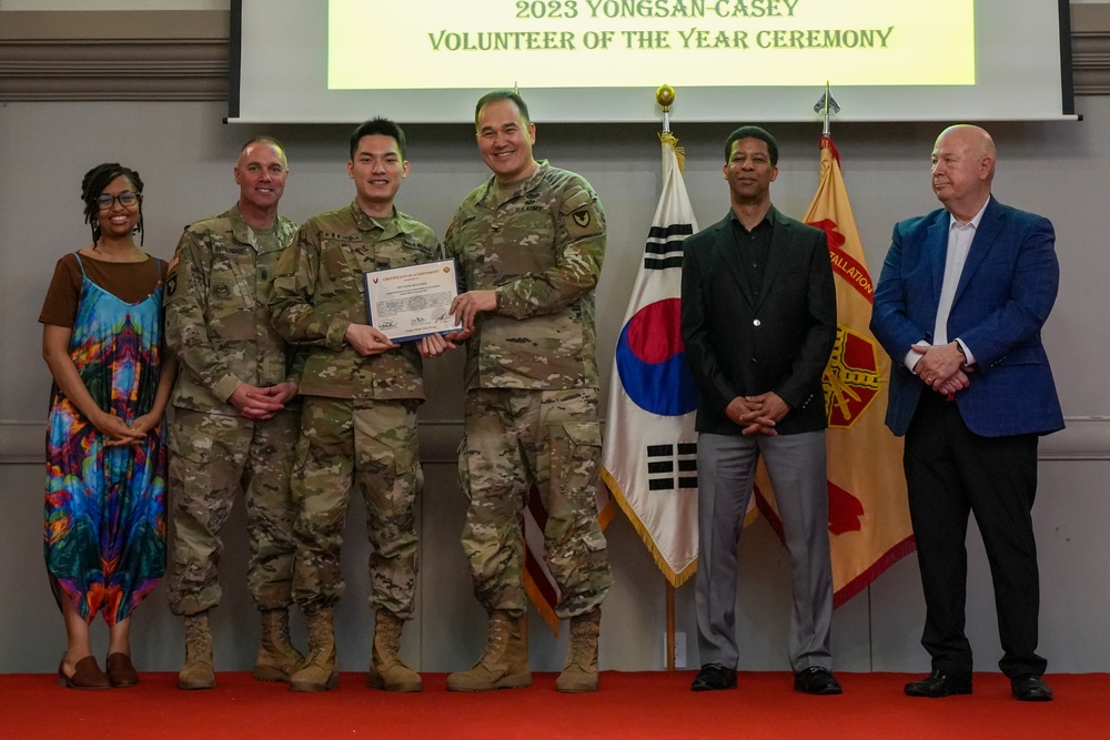 USAG Yongsan-Casey 2023 Volunteer of the Year Recognition Ceremony at Camp Casey