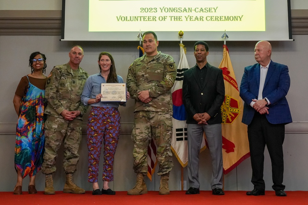 USAG Yongsan-Casey 2023 Volunteer of the Year Recognition Ceremony at Camp Casey