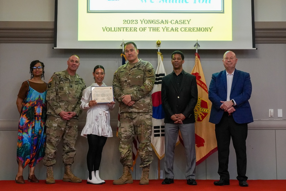 USAG Yongsan-Casey 2023 Volunteer of the Year Recognition Ceremony at Camp Casey