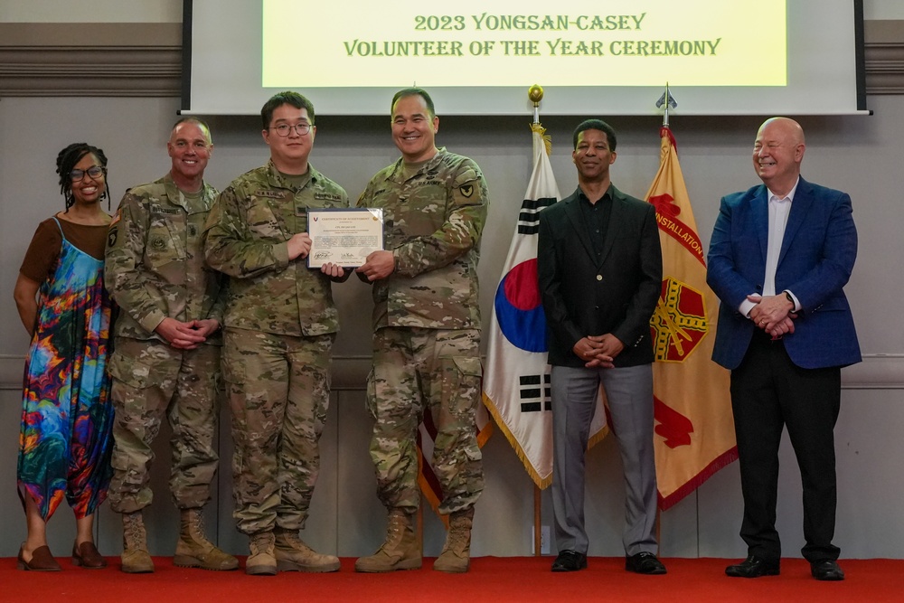 USAG Yongsan-Casey 2023 Volunteer of the Year Recognition Ceremony at Camp Casey