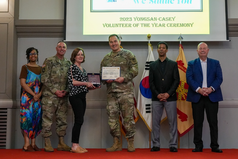 USAG Yongsan-Casey 2023 Volunteer of the Year Recognition Ceremony at Camp Casey