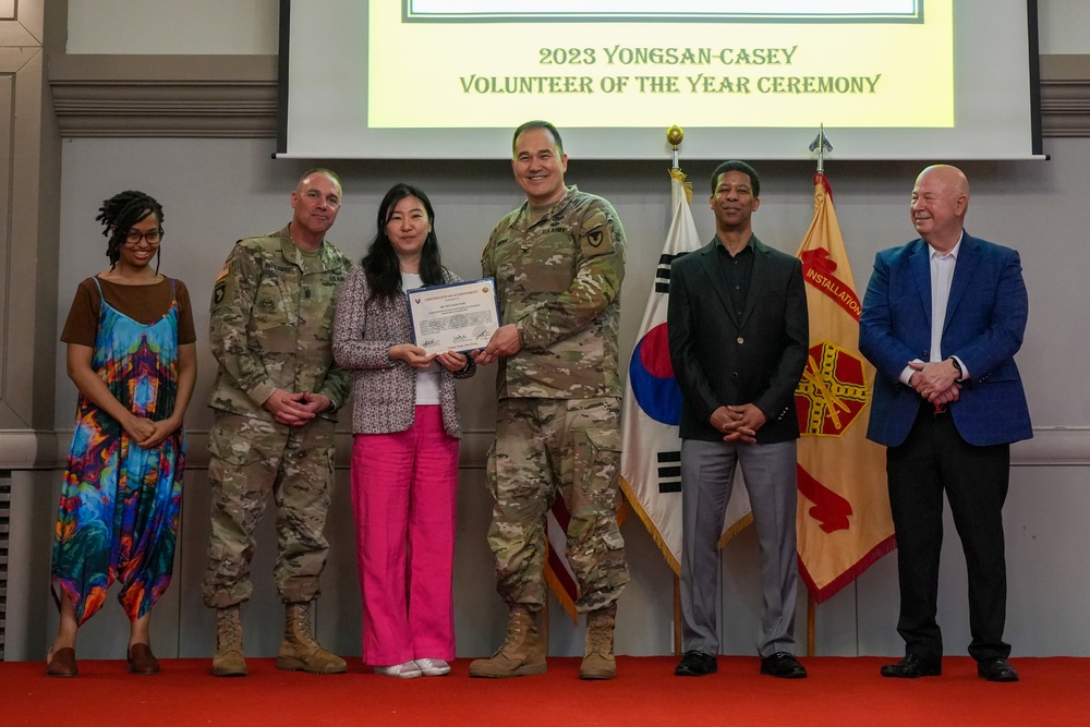 USAG Yongsan-Casey 2023 Volunteer of the Year Recognition Ceremony at Camp Casey