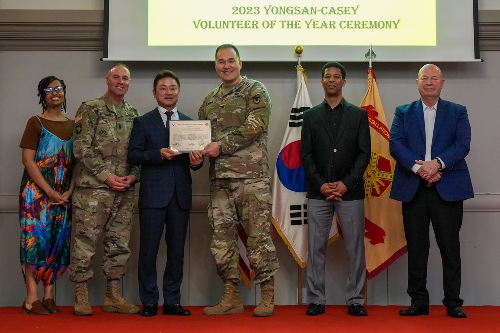 USAG Yongsan-Casey 2023 Volunteer of the Year Recognition Ceremony at Camp Casey