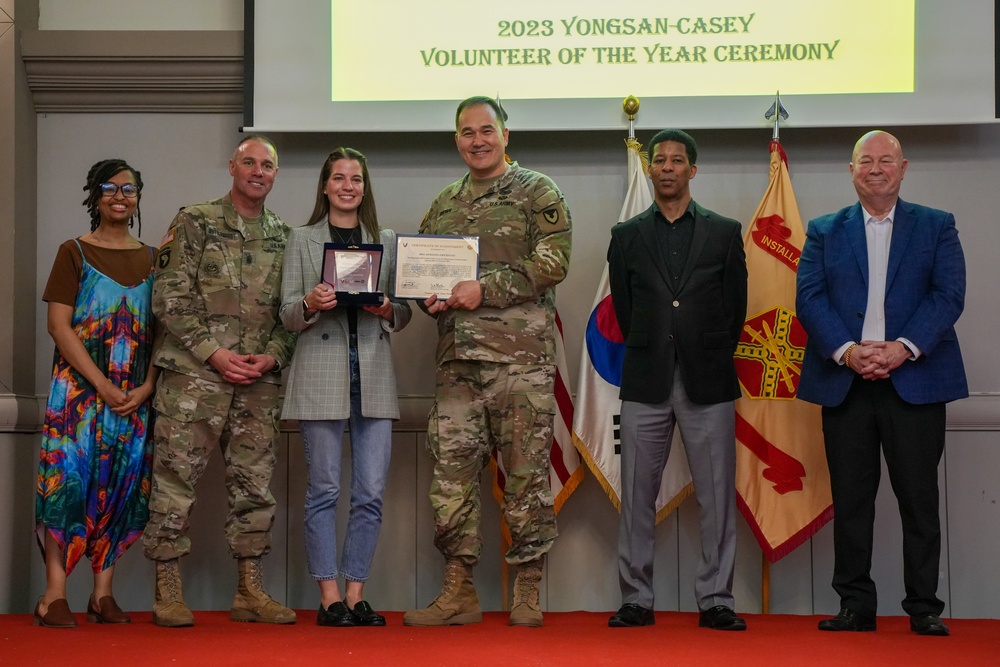 USAG Yongsan-Casey 2023 Volunteer of the Year Recognition Ceremony at Camp Casey