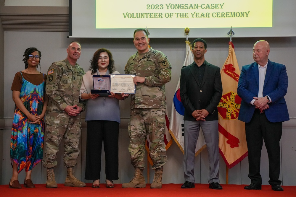 USAG Yongsan-Casey 2023 Volunteer of the Year Recognition Ceremony at Camp Casey