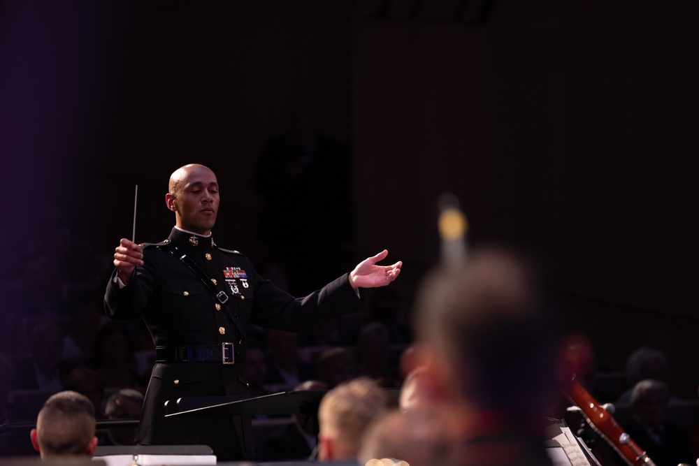 1st Marine Division band performs at Cité de la Musique et de la Danse Soissons