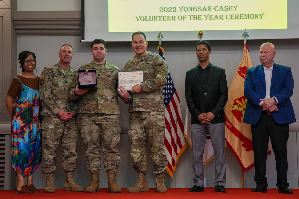 USAG Yongsan-Casey 2023 Volunteer of the Year Recognition Ceremony at Camp Casey