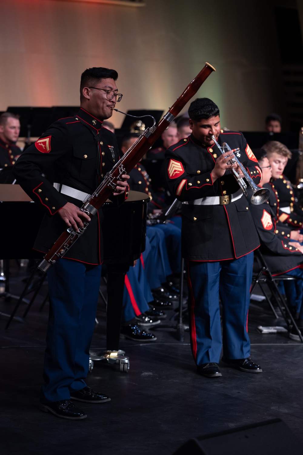 1st Marine Division band performs at Cité de la Musique et de la Danse Soissons