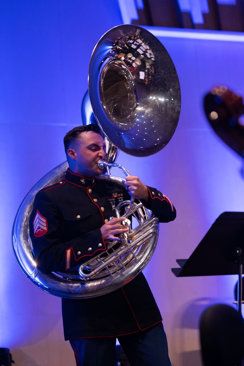 1st Marine Division band performs at Cité de la Musique et de la Danse Soissons