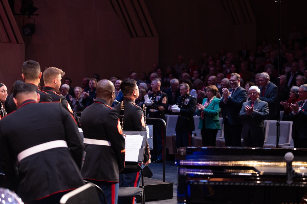 1st Marine Division band performs at Cité de la Musique et de la Danse Soissons