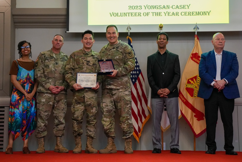 USAG Yongsan-Casey 2023 Volunteer of the Year Recognition Ceremony at Camp Casey