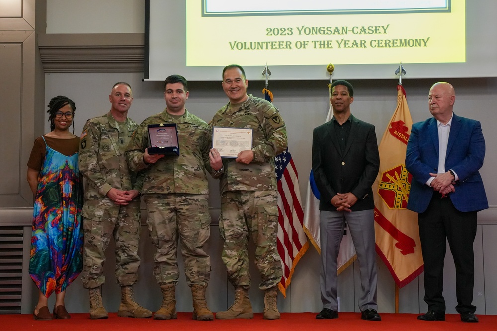 USAG Yongsan-Casey 2023 Volunteer of the Year Recognition Ceremony at Camp Casey