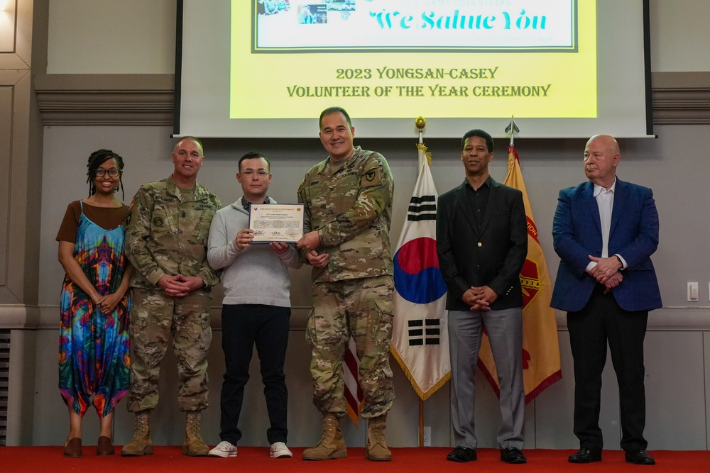 USAG Yongsan-Casey 2023 Volunteer of the Year Recognition Ceremony at Camp Casey