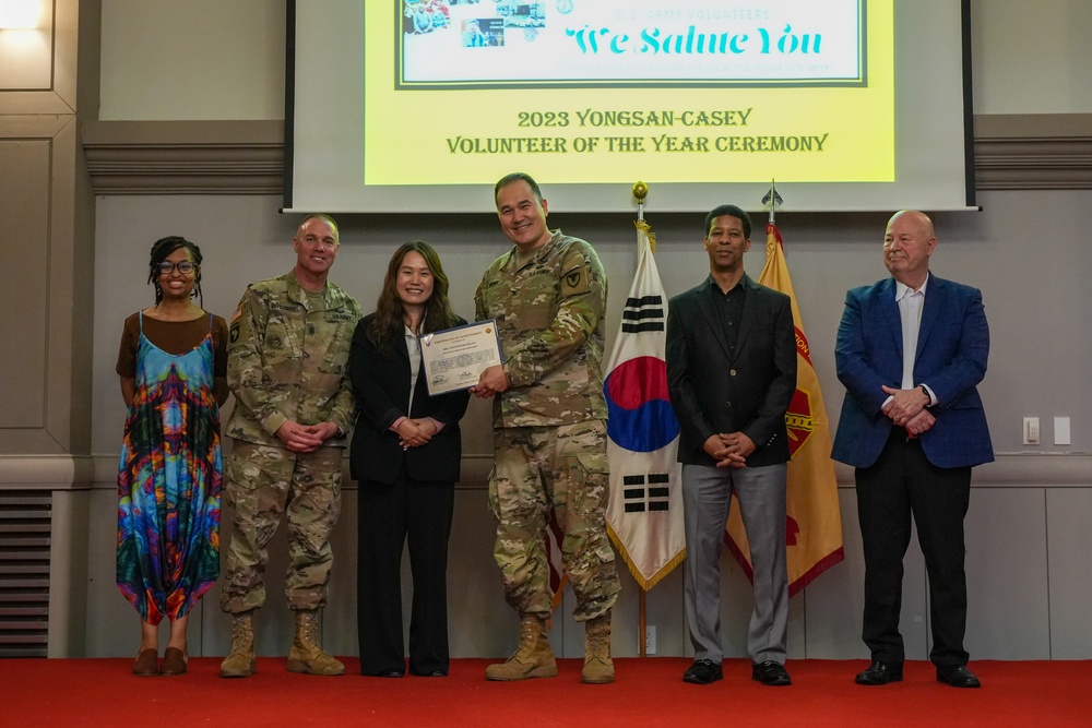 USAG Yongsan-Casey 2023 Volunteer of the Year Recognition Ceremony at Camp Casey