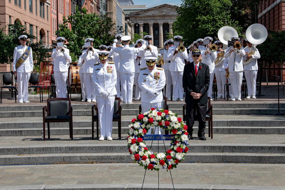 CNO commemorates 81st Battle of Midway at Navy Memorial June 5, 2023