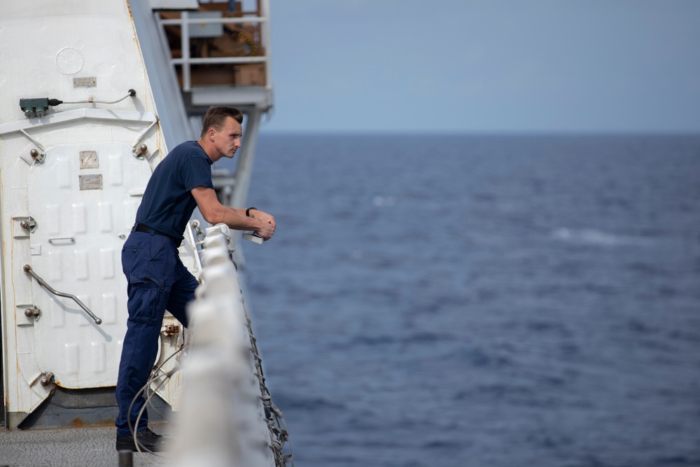 U.S. Coast Guard Cutter Stratton Conducts Routine Daily Operations During Western Pacific Patrol