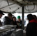 Arleigh Burke-class guided-missile destroyer USS Momsen (DDG 92) pulls into port at Homer, Alaska