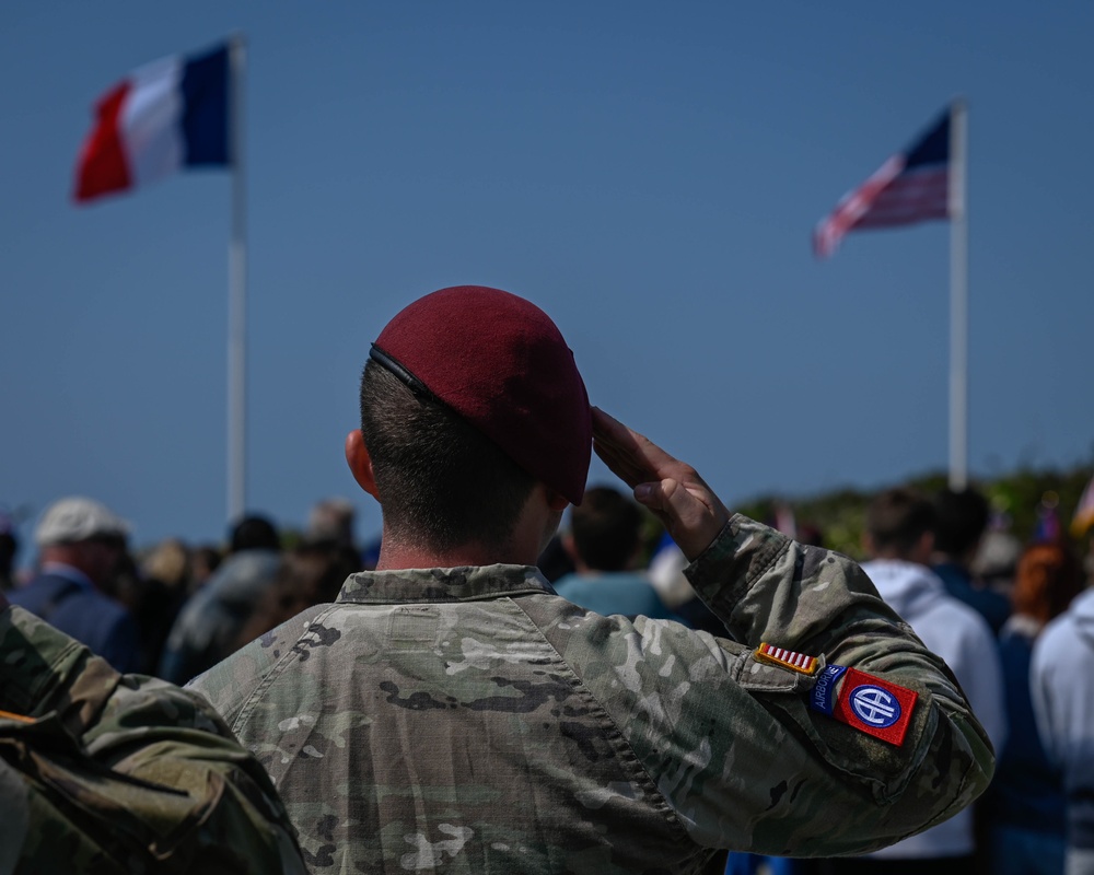 USAFE aircraft supports Pointe du Hoc memorial for D-Day 79