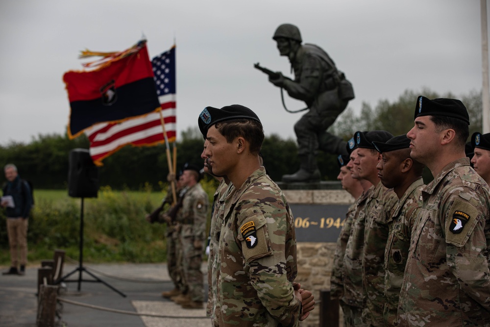 Ceremony at the Leadership Monument Winters