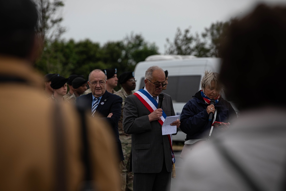 Ceremony at the Leadership Monument Winters