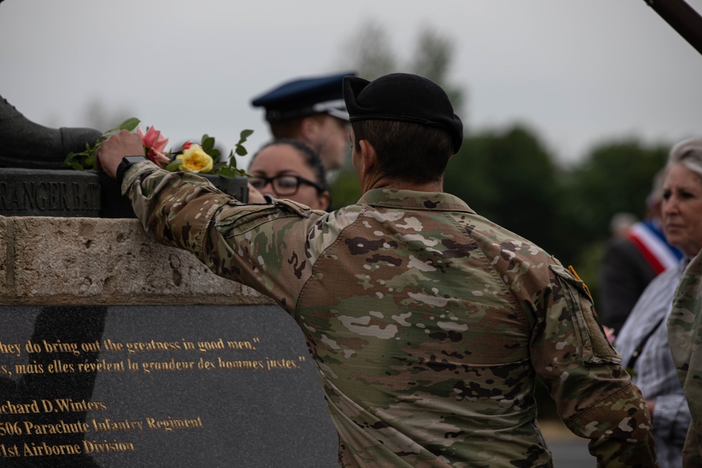 Ceremony at the Leadership Monument Winters