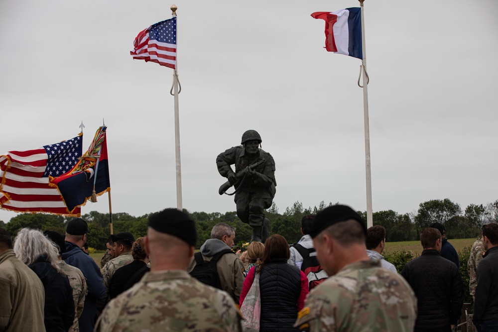 Ceremony at the Leadership Monument Winters