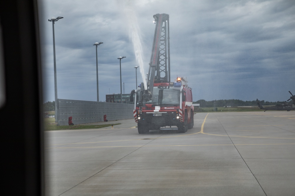 Task Force Knighthawk Honors Their Commander with Final Flight Before Retirement