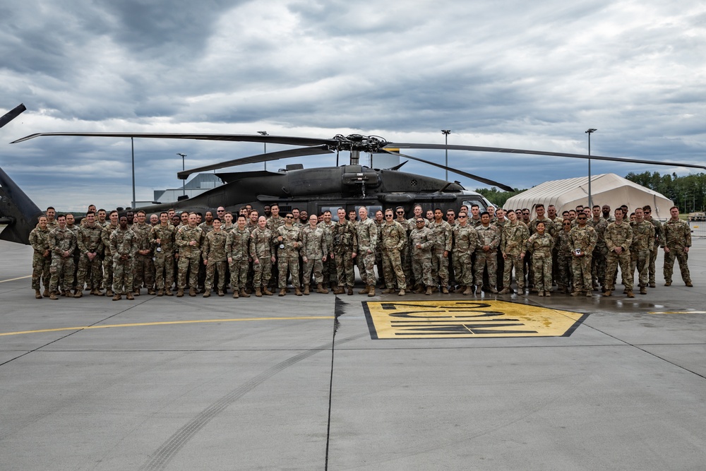 Task Force Knighthawk Honors Their Commander with Final Flight Before Retirement