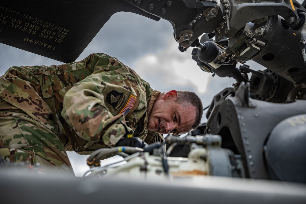 Task Force Knighthawk Honors Their Commander with Final Flight Before Retirement