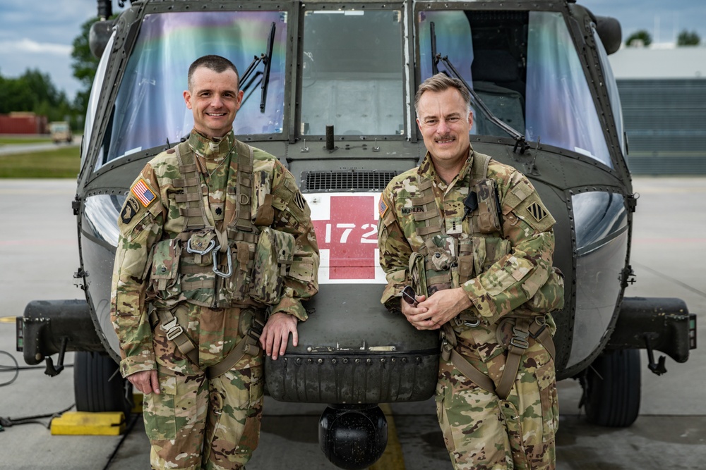 Task Force Knighthawk Honors Their Commander with Final Flight Before Retirement