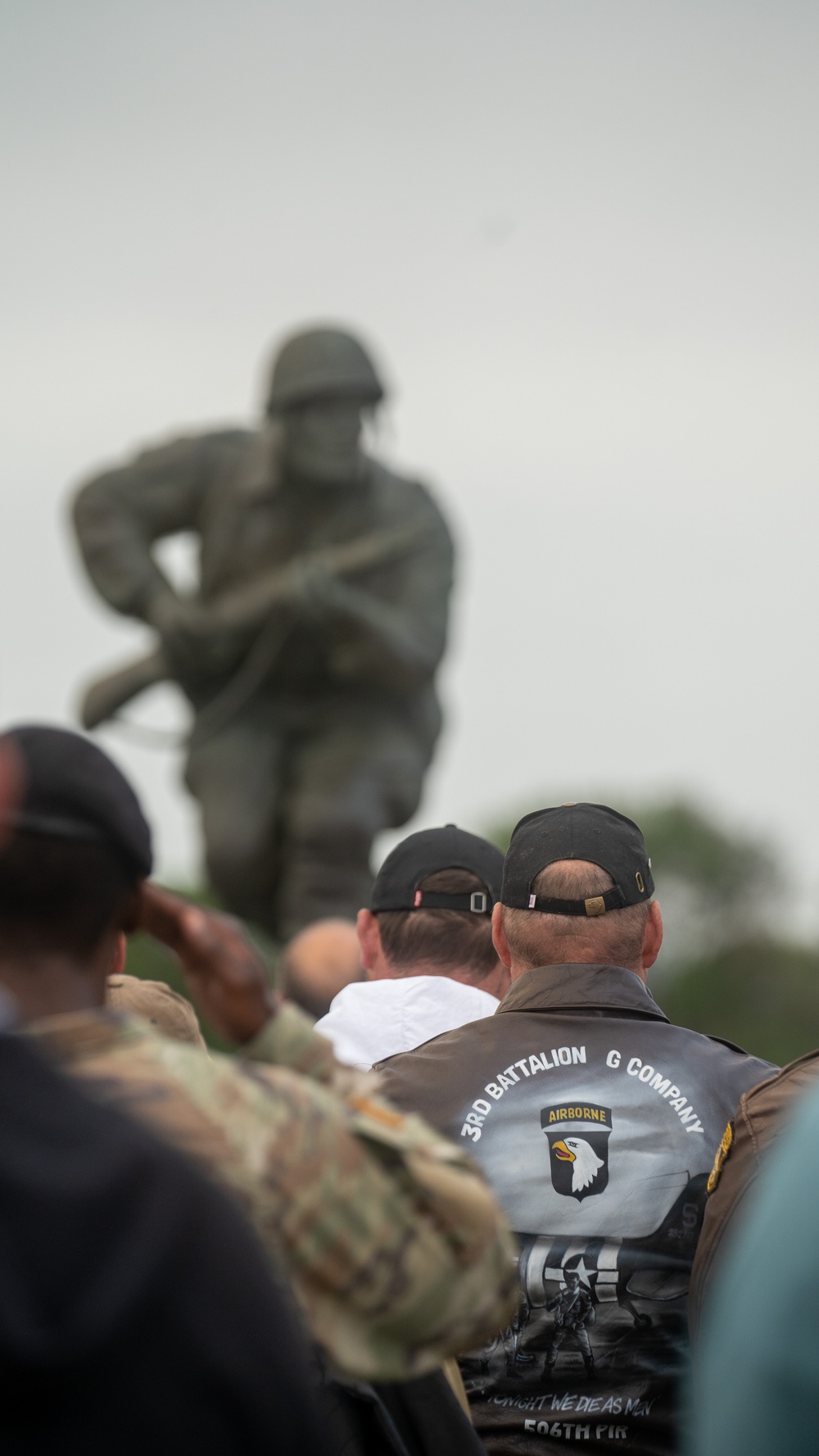 Ceremony at the Leadership Monument Winters