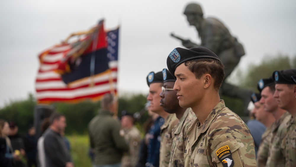 Ceremony at the Leadership Monument Winters