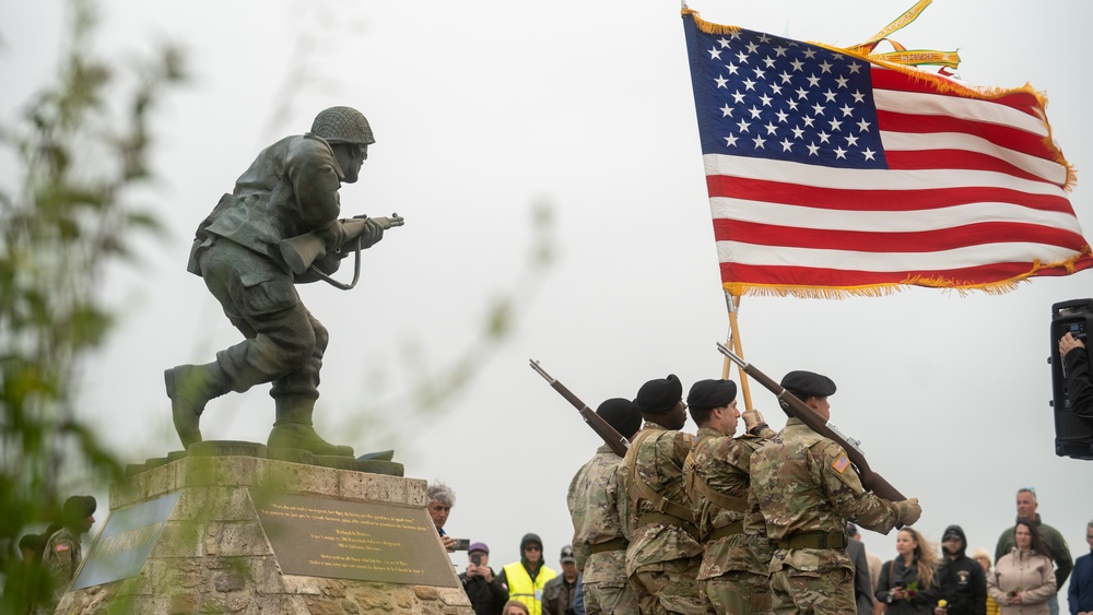 Ceremony at the Leadership Monument Winters