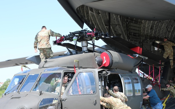 Wiesbaden UH60V Helicopter Delivery