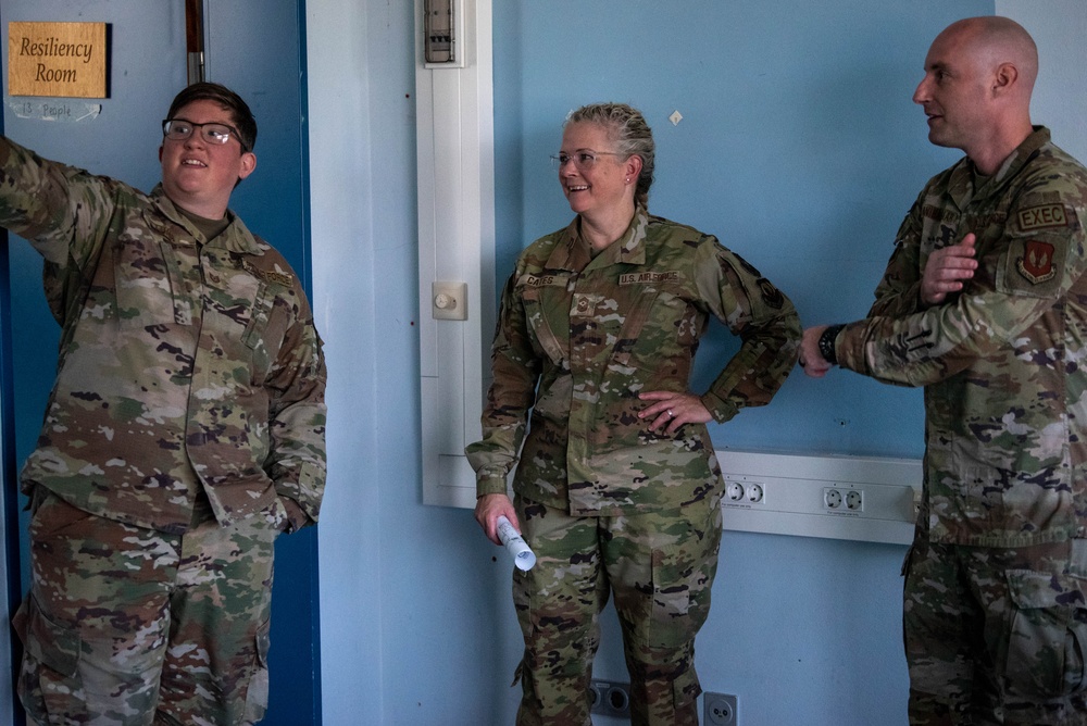 Chief Cates Visits Spangdahlem